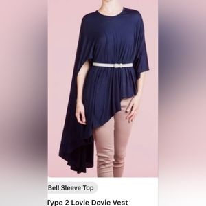 DYT Type 2 T2 navy blue Lovie Dovie Vest one size